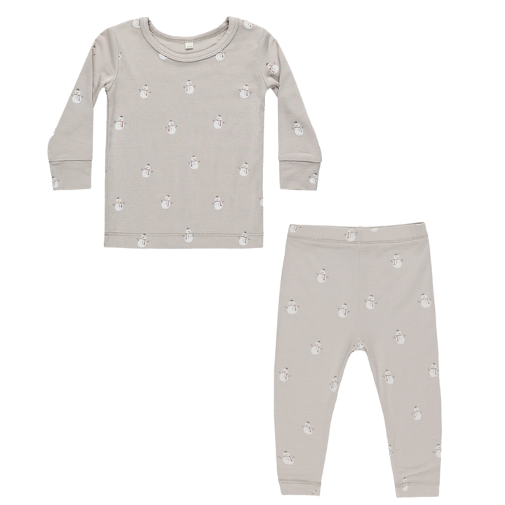 Quincy Mae snowmen bamboo pajamas