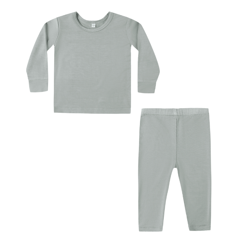 Quincy Mae steel blue boys bamboo pajamas