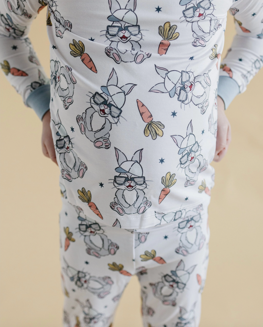 Rad Bunny toddler boys bamboo Easter pajamas