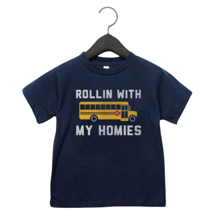 Rollin with My Homes back to school kids tee
