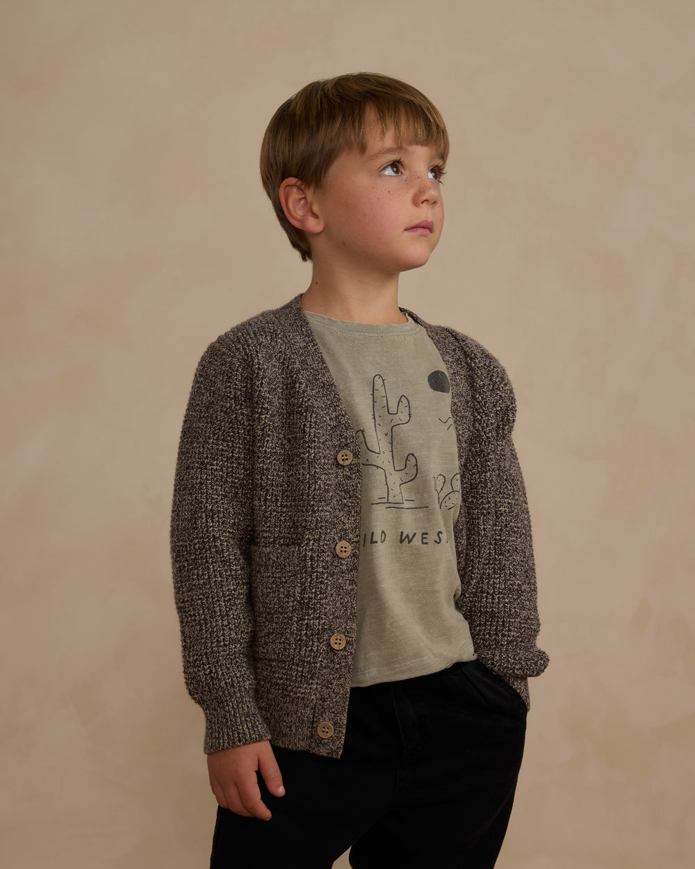 Rylee & Cru boys black cardigan