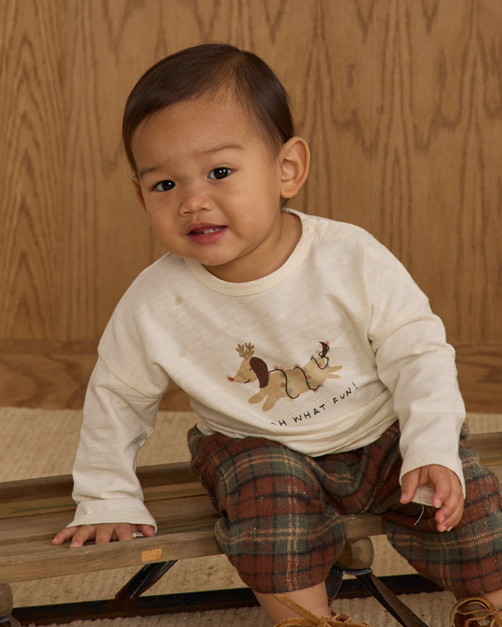 Rylee and Cru Oh What Fun Kids Christmas dog long sleeve shirt