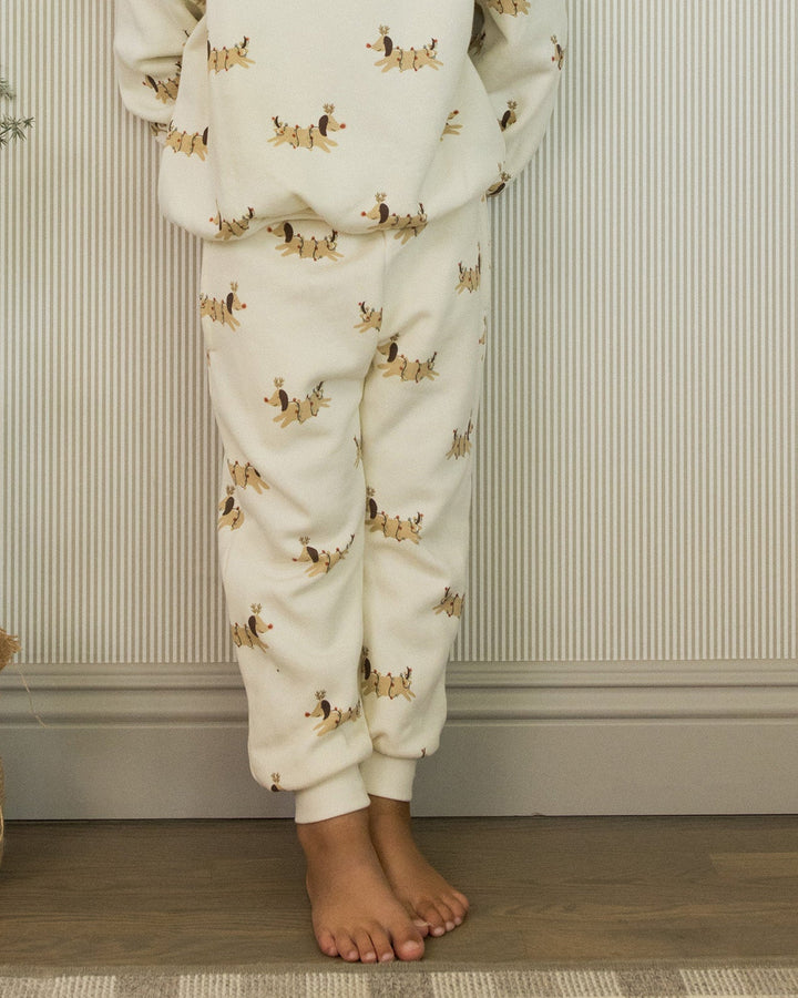 Rylee and Cru boys Christmas dogs joggers