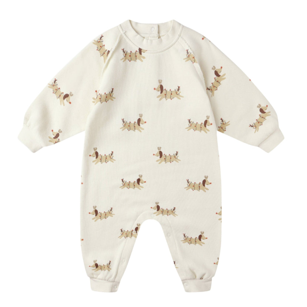 Rylee and Cru relaxed jumpsuit Christmas dogs