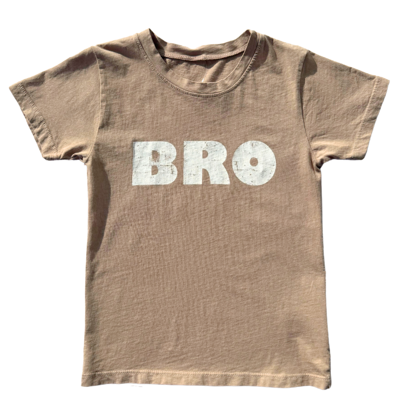 SILAS - boys BRO tee in Taupe