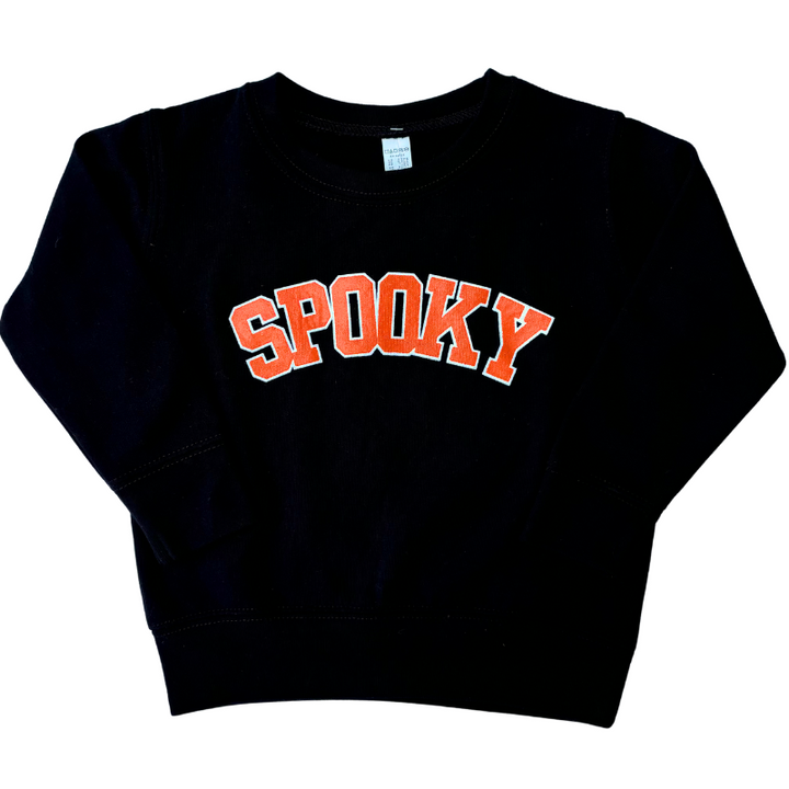 SPOOKY kids black sweatshirt