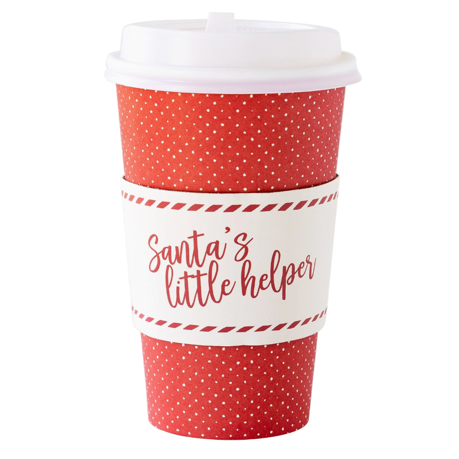 Santa's Little Helper disposable cups 8 pack