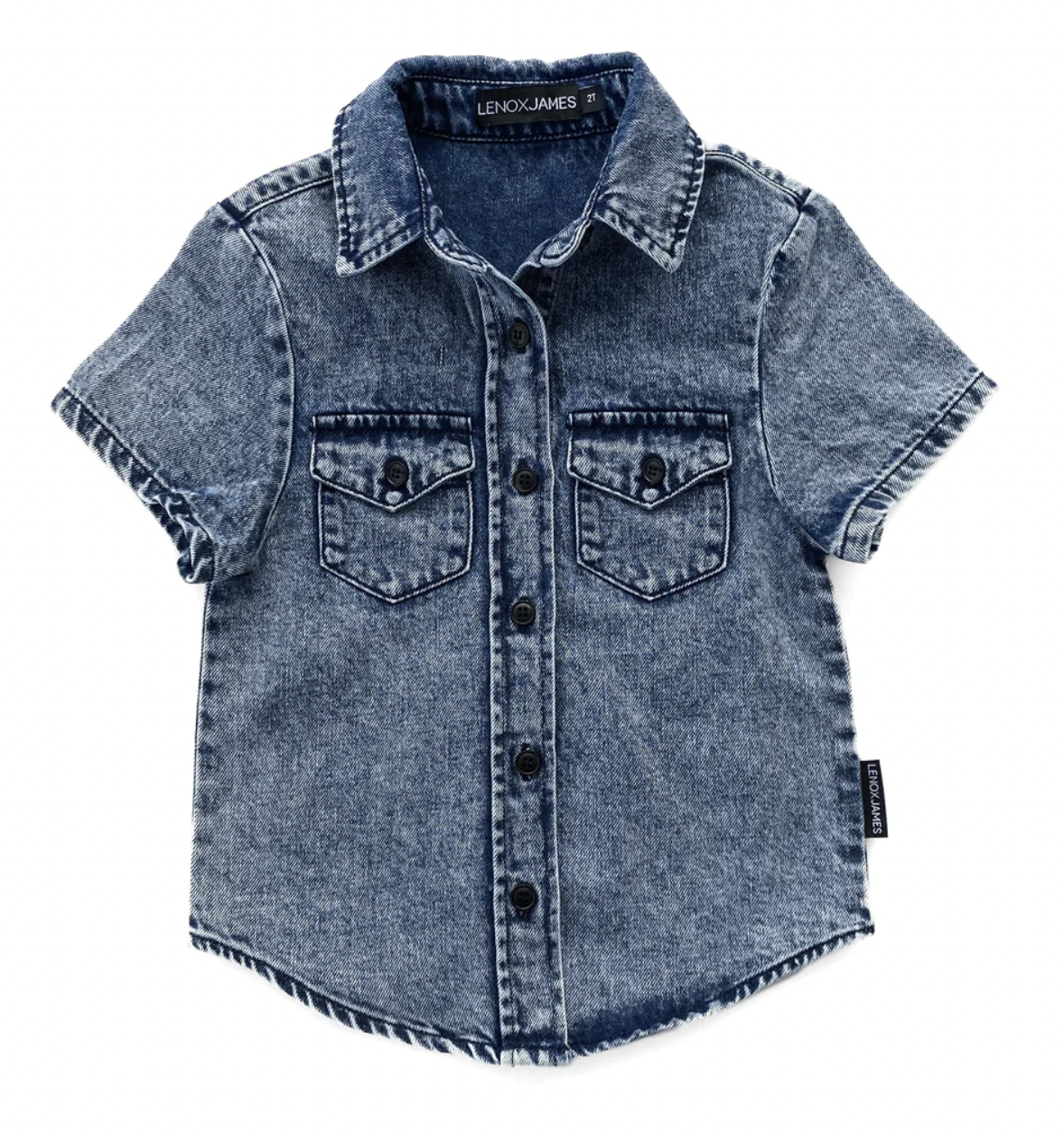 wybzd Toddler Baby Boy Button Down Denim Shirts Short Sleeve Lapel Button  Jeans Tee Shirt Tops Casual Western Clothes Blue 2-3 Years - Walmart.com