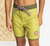 Of One Sea - Palm Trees Retro Board Shorts in Green