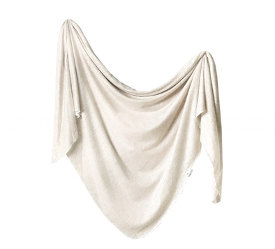 Copper Pearl - Stretch-Knit Swaddle Blanket - Oat