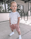 Little Bipsy - Surf Camp Shorts in Red Wash (4/5 and 7/8)