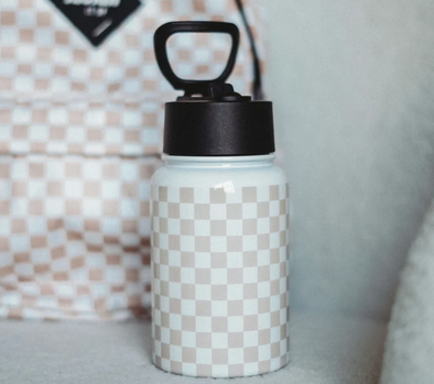 Kickin It Up - Checkered Water Bottles - Two Colors