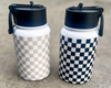 Kickin It Up - Checkered Water Bottles - Two Colors
