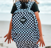 Kickin It Up - Checkered Backpack in Black & White - Two Sizes