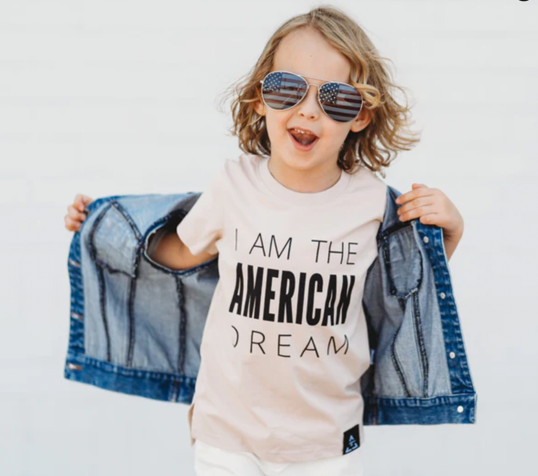 Trilogy Design Co - American Dream Tee in Tan