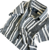 Little Bipsy - Linen Button Up Shirt in Charcoal Stripes