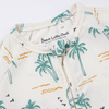 Brave Little Ones - Bamboo Zip Romper in Ribbed Palm Trees