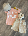 Trilogy Design Co - Oh Hey Vacay Tee in Salmon