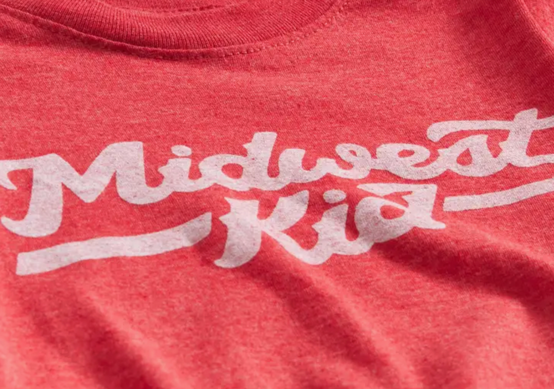 Orchard Street - Midwest Kid Tee in Heather Red (4T)