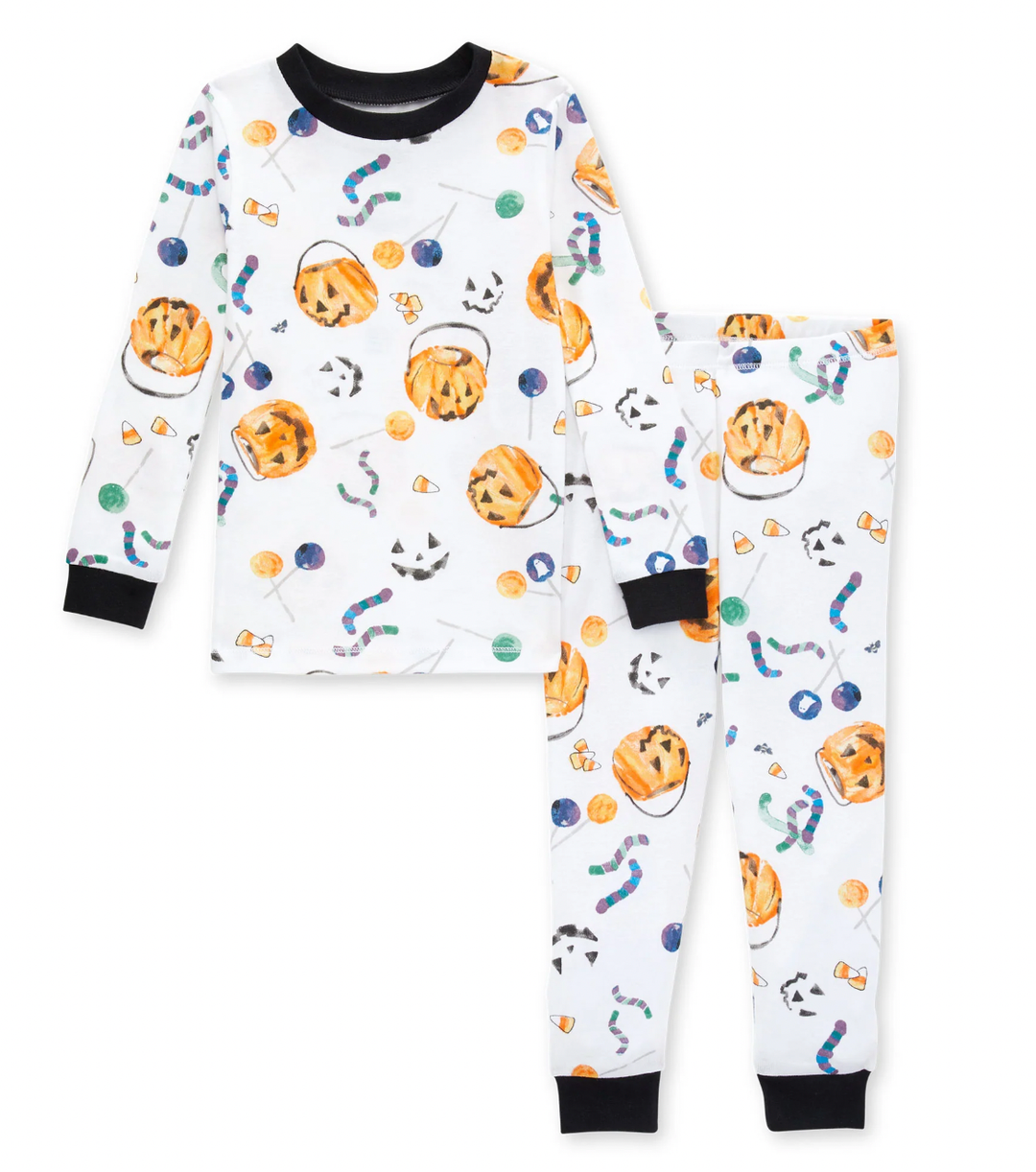 Burt's Bees - Trick or Treats Two-Piece Pajamas in Cloud