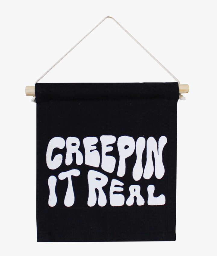 Imani Kids - 'Creepin It Real' Hang Sign in Black