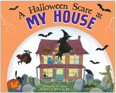 A Halloween Scare at my House by Eric James - Hardcover Book