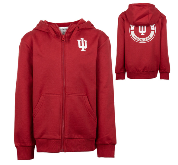 Authentic Brand - Indiana University Full-Zip Hoodie Crimson