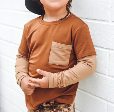 George Hats - Bamboo Layered Tee in Copper