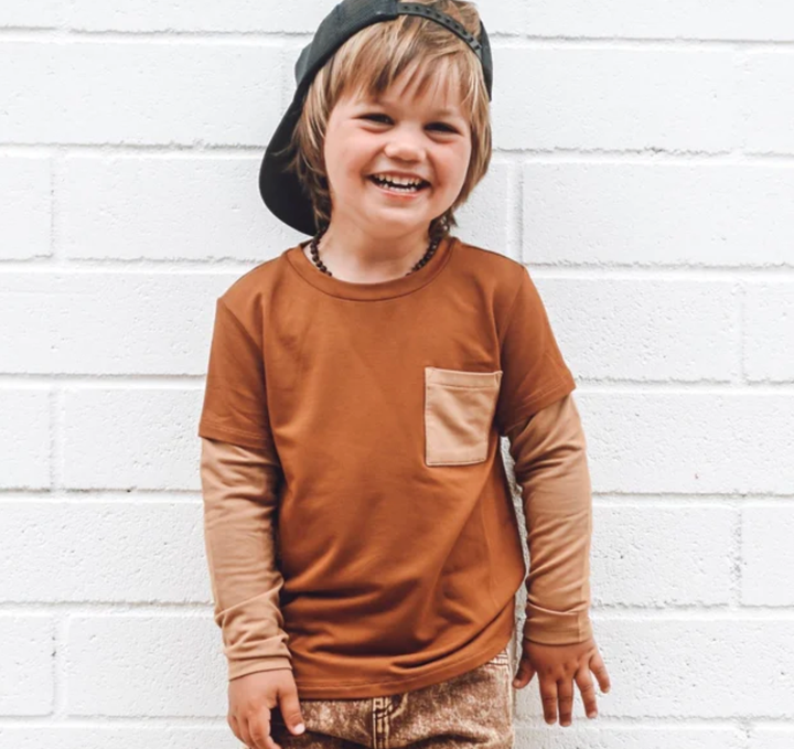 George Hats - Bamboo Layered Tee in Copper