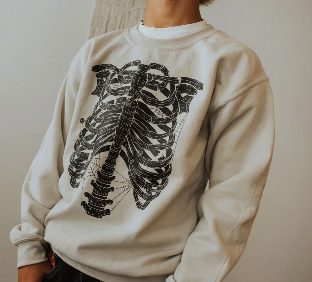 Adult skeleton sweatshirt hotsell
