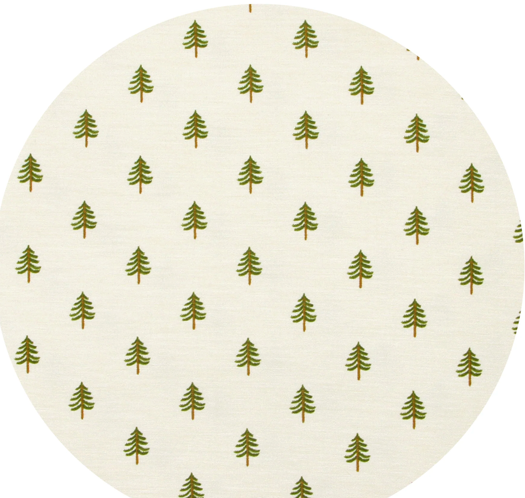 Lou Lou & Co - Infant Kevin Top + Bottom Set in Cream w/ Trees