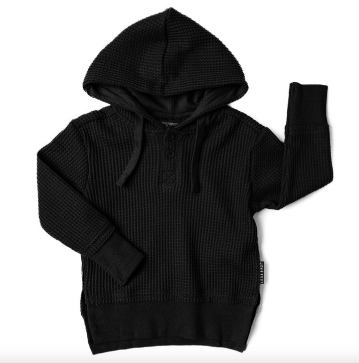 Little Bipsy - Thermal Hoodie in Black