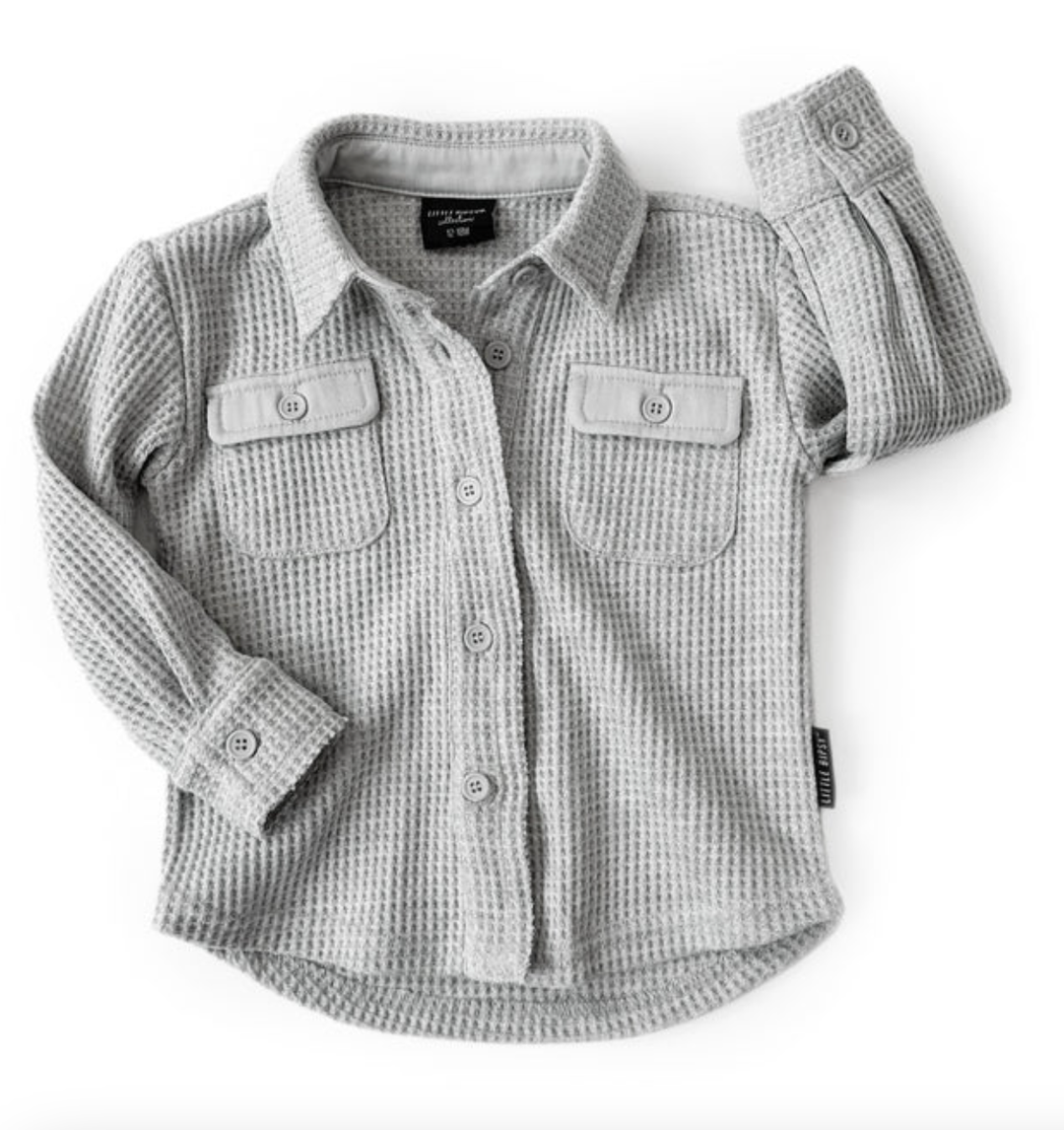 Little Bipsy - Thermal Shacket in Grey