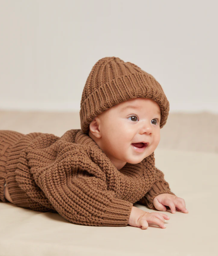Quincy Mae - Chunky Knit Sweater in Cinnamon