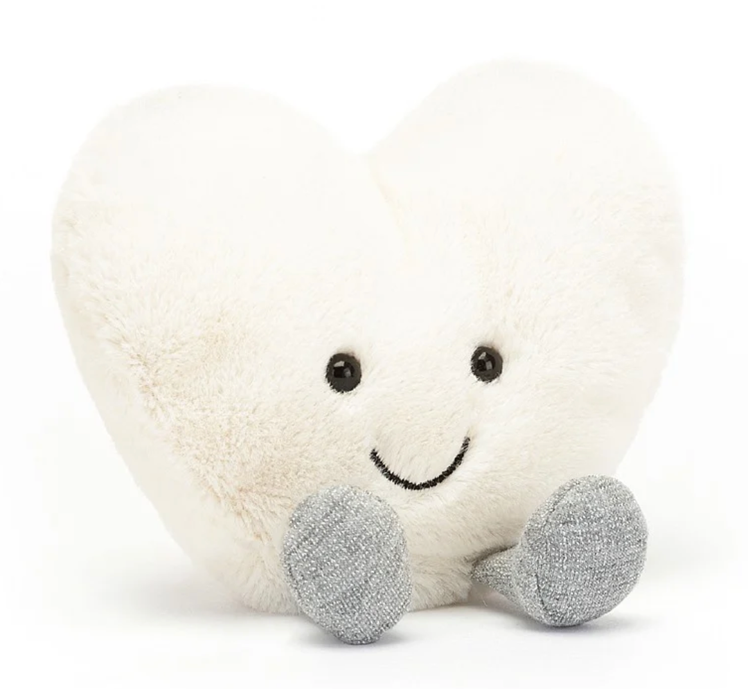 Jellycat -  Amuseable Cream Heart - 4"