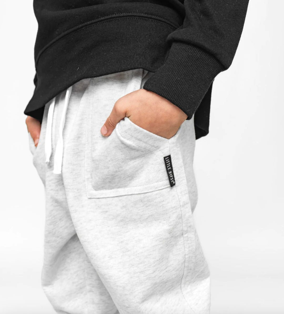Little Bipsy - Everyday Jersey Joggers in Light Heather Grey (4-5)