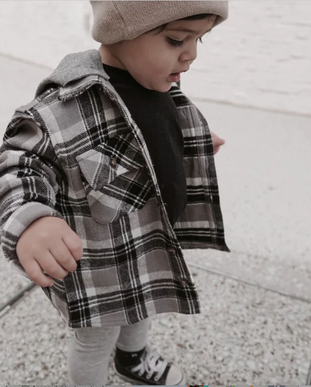 Little Bipsy hooded flannel