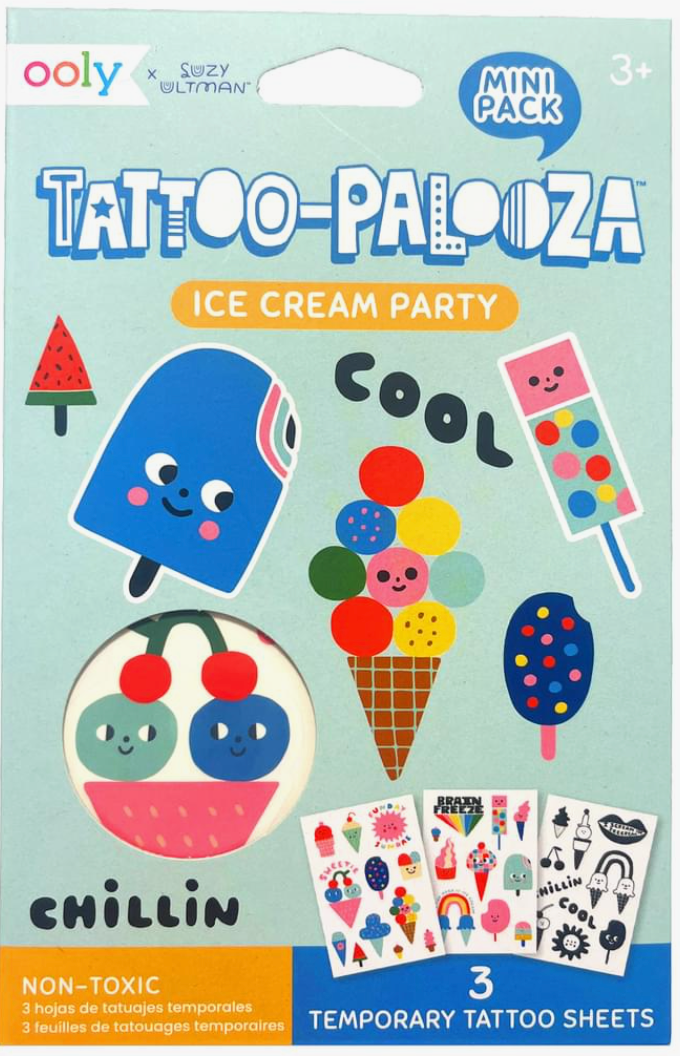 Ooly - Mini Temporary Tattoos - Ice Cream Party