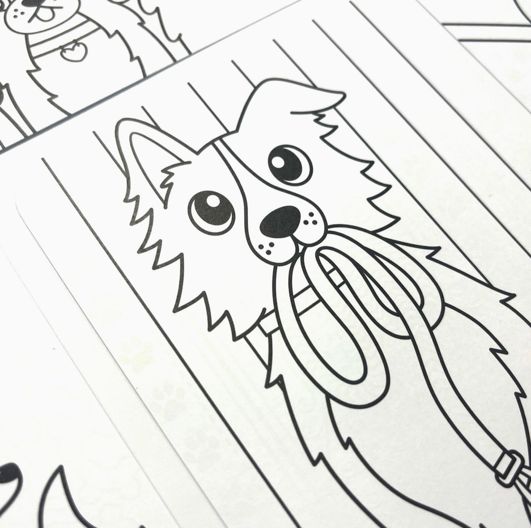 Ooly - Uncover Hidden Art Patterns Coloring Activity - Dog Days