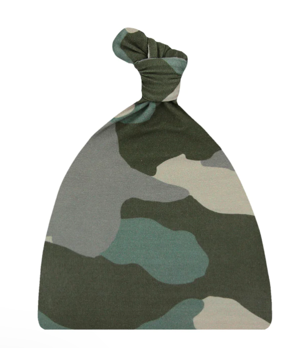 Lou Lou & Co - Infant Roger Knotted Hat in Camo