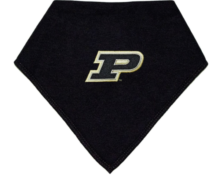 Purdue University Baby Bandana Bib in Black