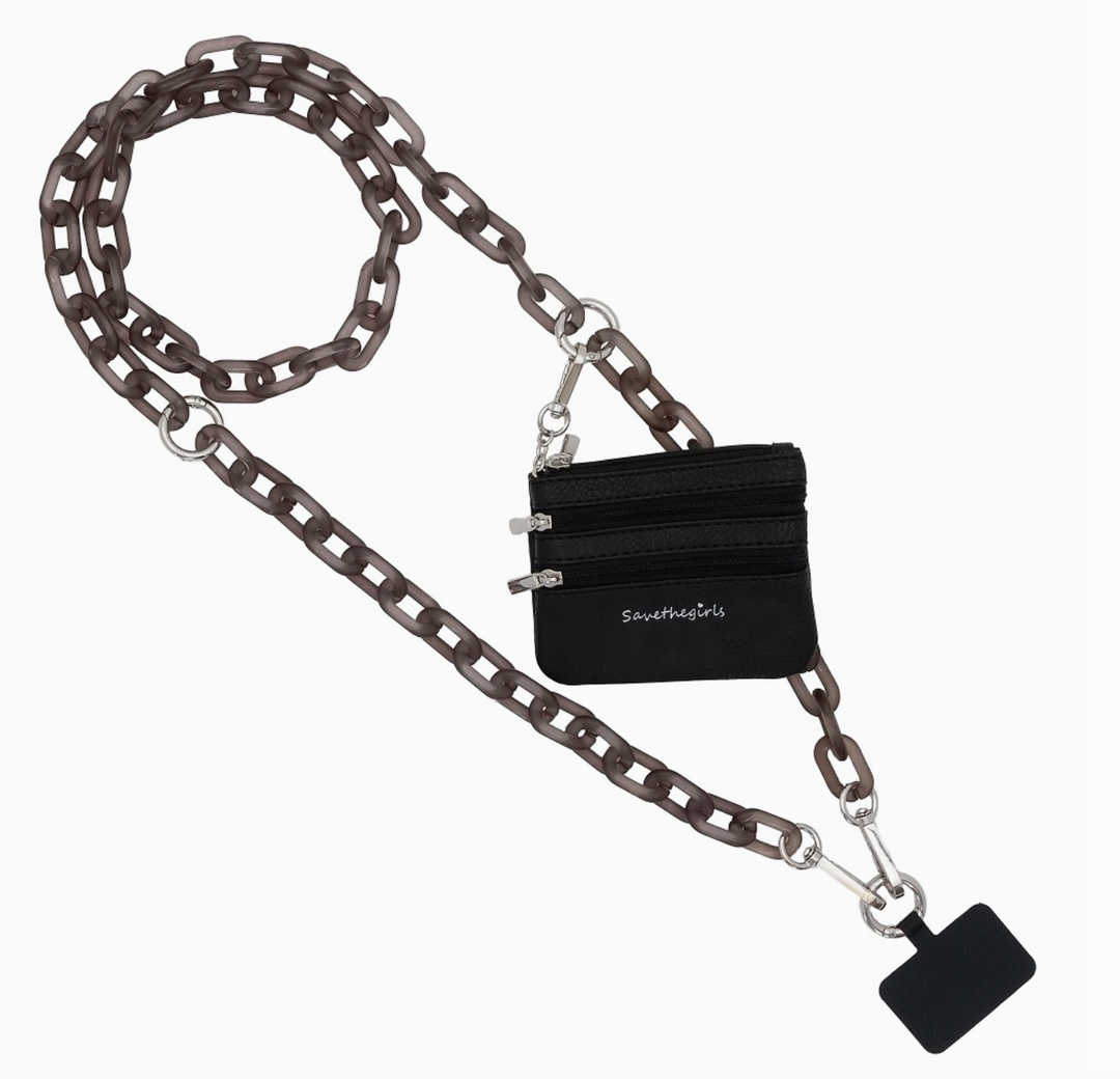 Clip-and-Go Crossbody Phone Chain and Wallet