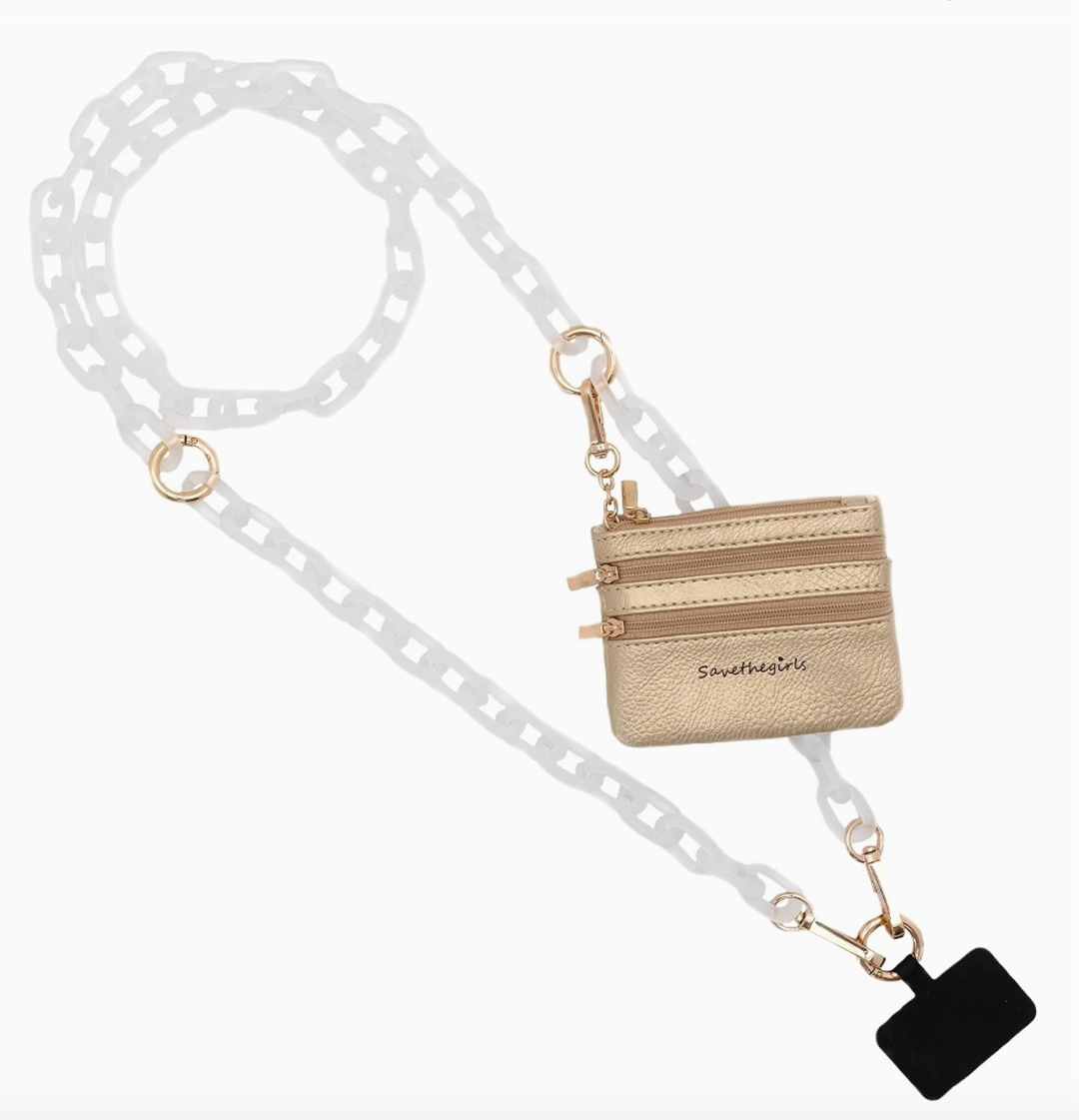 Clip-and-Go Crossbody Phone Chain and Wallet