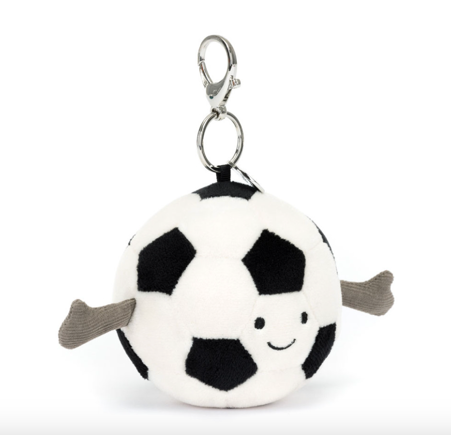 Jellycat - Amuseable Sports Soccer Bag Charm - 5"