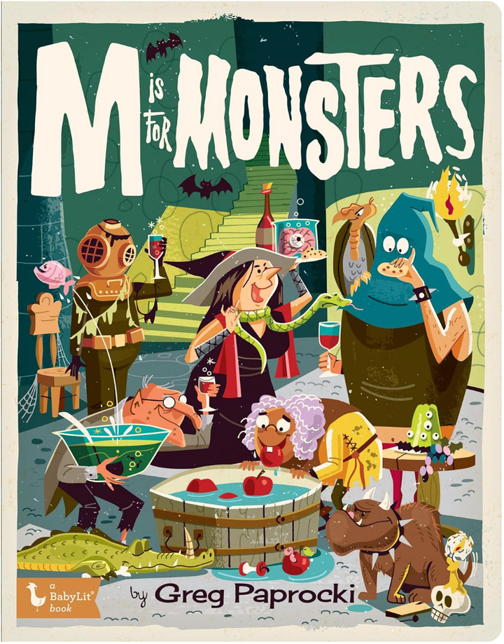 M is for Monster by Greg Paprocki - Board Book