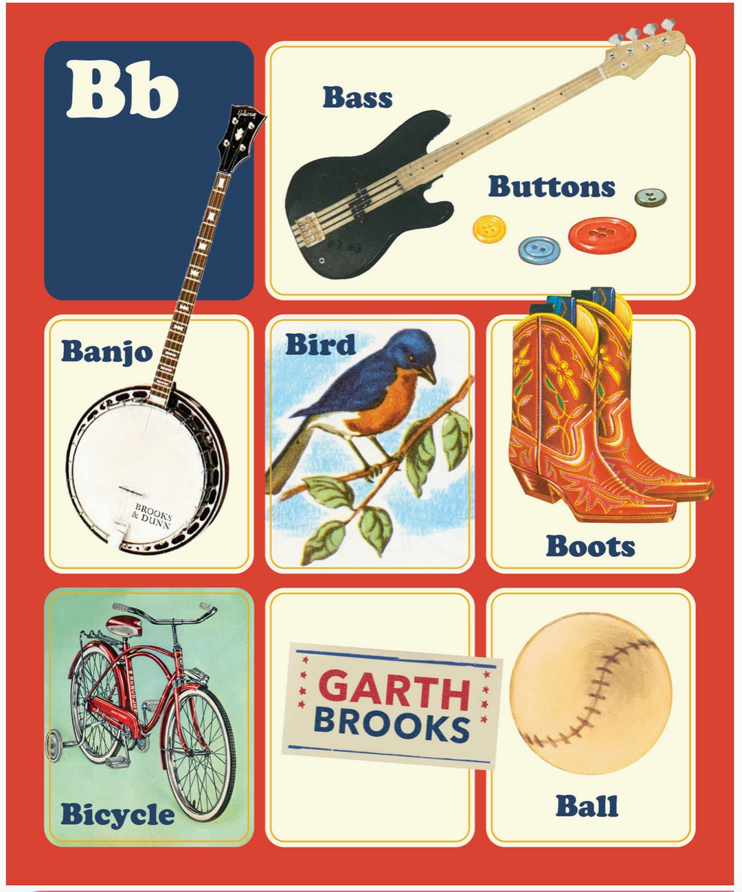 Country Music ABC Book by Benjamin Darling - Board Book