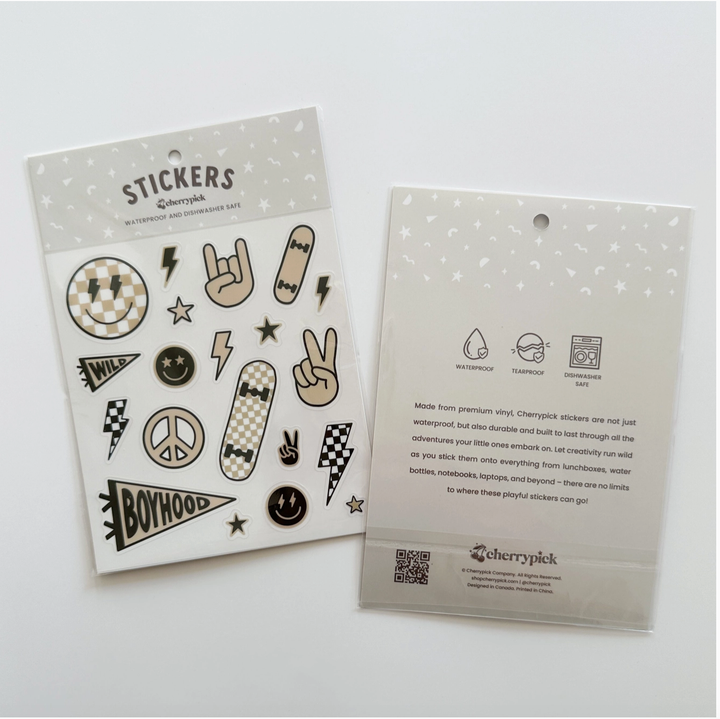 Cherrypick - Boyhood Waterproof Sticker Sheet