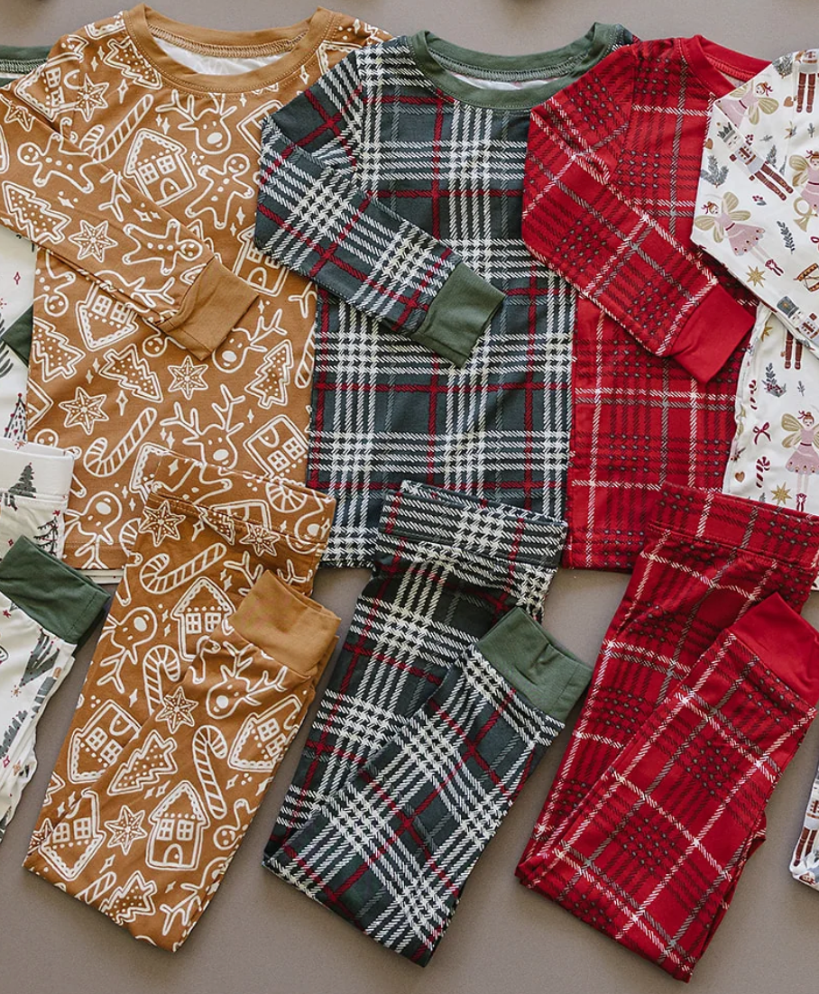 Mebie Baby - Bamboo Cozy PJ Set in Gingerbread (18mo)