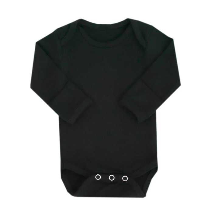 Copper Pearl - Long Sleeve Onesie in Black