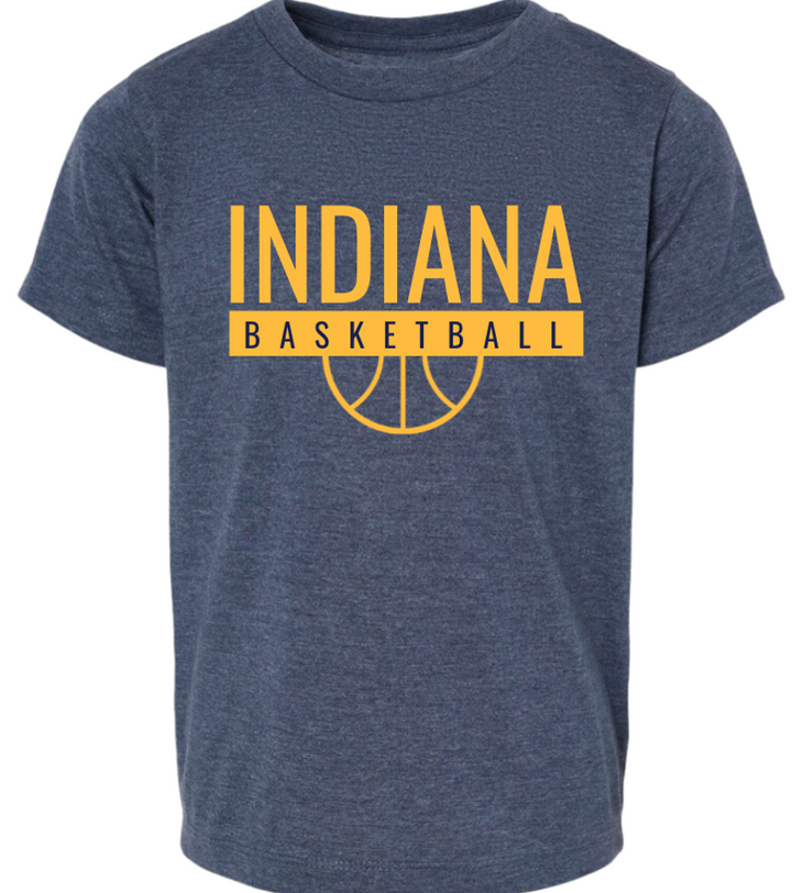 SILAS - Indiana Basketball Tee in Navy